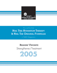 Nagroda 2005 Nail Tek Foundation odżywki podkładowe